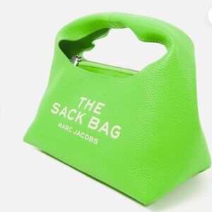 MARC JACOBS SHW Mini Sack Hand Bag Calfskin Leather Green